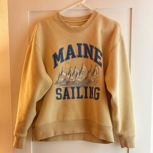 Abercrombie & Fitch Tan Maine Sailing Sweatshirt